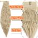 Shop Realistic Ash Blonde Ponytail Clip-In Extensions - 20 Wavy Braid Hair Extensions for Effortless Style - Buy Online on GoSupps.com