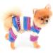 Shop Smalllee_Lucky_Store: Multi-Colored Striped Cotton Pajamas for Small & Medium Dogs & Cats | Nightwear for Yorkies & Chihuahuas - Medium Pink - Buy Online on GoSupps.com
