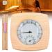 2 in 1 function sauna thermometer hygrometer: sauna thermometer with rotating hourglass wood automatic calibration sauna hygrometer for precise measurement of the temperature humidity