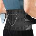 Air mesh back bandage of adjustable lordosis support belt non-slip lumbar support with 4 memory aluminum supports and 2 steel springs 360 Maximum support for work for sciatica scoliosis
