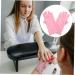 DRESSOOS 1 Pair Nail Gloves Manicure Gloves Anti UV Half Finger Gloves Protective Gloves Nail Art Salon Gloves UV Protection Gloves for Manicure Gel Fingerless Nail Supplies Pink Spandex - Buy Online on GoSupps.com