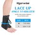 Buy Lace Up Ankle Brace - Adjustable Stabilizer for Men & Women - Supports Sprained Ankles & Achilles Tendon - Medium Size - Buy Online on GoSupps.com