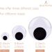 BEADNOVA 50mm Black Wiggle Googly Eyes with Adhesive Sticker - 12pcs | DIY Craft Scrapbooking - Buy Online on GoSupps.com