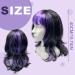 UILYNIU Purple Black Witch Wig Long Wig Curly Wig Women Double Wig Halloween Wig Witch Dress Up Halloween Costume Accessory Witch Costume Accessory Wig for Halloween Masquerade Party (Black-Purple) - Buy Online on GoSupps.com