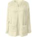 AMhomely Ladies Soft Teddy Fleece Hooded Jumper with Pocket - Beige L - Buy Online on GoSupps.com