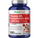 NusaPure Vitamin B5 Pantothenic Acid 1 200mg Per Serving 100 Caps Vegetarians Vegans Non-GMO Dietary Supplement