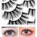 15 Pairs Natural Look Eyelashes Faux Mink Fake Eyelashes Light Volume False Lashes Fluffy Strip Lashes for wedding events photo shooting night out parties or daily use - Buy Online on GoSupps.com
