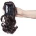 Dark Brown Claw Clip Ponytail Hair Extension - 12 Inches - Buy Online on GoSupps.com