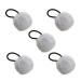 Yabauuop Hair Rope for Girls - Chic Furry Ball Hair Ties - Fashionable Hair Ties for Women And Girls Versatile Ponytail Holders for Dating Parties grey