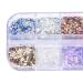 Leeqbcr Nail Art Sequins - 1 Box of 12 Grille Accessories for DIY Nail Art Decoration & Crafts - Buy Online on GoSupps.com