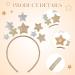 Uonlytech Bridal Hair Clip Christmas Star Headband Shiny Pentagram Head Bopper Holiday Hair Hoop Birthday Hair Accessories for Costume Party Wedding Hair Clip - Buy Online on GoSupps.com