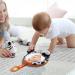 AIBYKS Baby Discovering Mirror | Sensory Infant Mirror for Tummy Time | Crib Bells & Fabric Book | Ideal for Newborns 0-12 Months - Buy Online on GoSupps.com