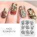 Alexnailart Nail Stamping Plate FL016 - Multi-Pattern Stamping Template for Image Print Nail Art Design - Nail Stamper & Scraper Nails Tool - Buy Online on GoSupps.com