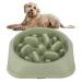 PTROUT Plastic Slow Feeder Dog Bowl dog bowls Prevent Choking and Overeating for Medium & Small Dogs Puzzle Pet Healthy Feeding Bowls with Non-Slip Rubber Feet Green