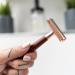 ANYMALE Safety Razor Rose Gold - Sustainable Sandalwood Ladies Set with 5 ASTRA Blades | Plastic-Free Gentle Wet Shaving - Buy Online on GoSupps.com