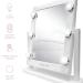 Olivia Rose Hollywood Style Vanity Mirror with Lights - Large Lighted Makeup Mirror in White/Silver - Buy Online on GoSupps.com