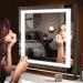 Hasipu Vanity Mirror with Lights 24.2 x 19.7 - LED Makeup Mirror with 10X Magnification, USB Phone Holder, Smart Touch, 3 Colors Dimmable - Square Black 24.2 x 19.7 - Buy Online on GoSupps.com