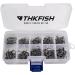 Thkfish Carbon Steel Fishing Hook Set - 500 Eyeless & Eyes Hooks in Plastic Box | 10 Sizes Fishing Accessories for International Shipping - Buy Online on GoSupps.com