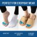 Everlasting Comfort Silicone Gel Toe Spacers - Pain Relief & Bunion Corrector for Men & Women Comfortable & Supportive Ideal for Yoga - Sizes 5-12 Blue - Buy Online on GoSupps.com