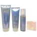Bath & Body Works Water Winter Mint Moisturizing Body Wash Body Cream and Perfume Mist with a Himalayan Salts Springs Sample Soap