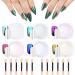Kiiwah 6 Jar Nail Art Chrome Nail Powder Set Pearl Shell Nail Glitter Powder Mirror Effect for Nail Art Design Decoration - Buy Online on GoSupps.com