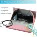 LIFEART 2-Pack Foldable Glasses Case - Stylish Matt Leather & Magnetic Closure for Reading School Office | International Shipping Available - Buy Online on GoSupps.com