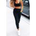 Waitfairy Women's High Waisted Winter Sweatpants with Cinch Bottom - Black Medium - Buy Online on GoSupps.com