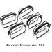 5 Transparent Cosmetic Pockets | Portable PVC Makeup Bag with Zipper | Travel Organizer & Bathroom Essential (18 cm x 12 cm) - Buy Online on GoSupps.com