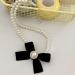Vsilay Lianxue Elegant Bowknot Pendant Necklace - Long-lasting Imitation Pearls for Fashion Outfits - International Shipping Available - Buy Online on GoSupps.com