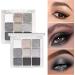  G n rique Eyeshadow Palette Smoky Makeup Matte Shimmer High Pigment 9 Colour Shadow Set Blendable Gothic Cosmetics Eye Makeup for Women and Prom Parties Nine Colors - Buy Online on GoSupps.com