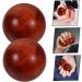 SOESFOUFU Wooden Hand Exercise Balls - 2pcs Muscle Stretch Fitness Balls (5x5cm) - Perfect for Home Workouts & Physical Therapy - Buy Online on GoSupps.com
