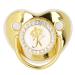 Pacifier with Golden Letters - Exquisite Silicone Baby Pacifier (Letter K) | Safe for Travel & Home - Buy Online on GoSupps.com
