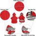 Buy Minezi Waterproof Dog Coat with Zipper & Reflective Buttons | Adjustable Strap & Removable Hood - Large Red (Chest 60-69cm) - Perfect for International Shipping! - Buy Online on GoSupps.com