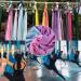 SAIVEN 10m Aerial Silks Equipment - Premium Yoga Swing Set  Aerial Yoga Hammock kit  Yoga Starter Kit  Aerial Dance Equipment(L: 10m x W: 2.8m) Gradient Pink - Buy Online on GoSupps.com