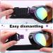 Rngeo Ski Goggles Pack of 2 for Kids, Boys, Girls, Youth, Men - Black Multicolor/Rainbow - Buy Online on GoSupps.com
