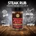 Steak King BBQ Rub - 100% Natural Seasoning for Extraordinary Steaks - Large 200g Jar - Buy Online on GoSupps.com