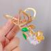 Metal Flower Claw Clips - Elegant Lily Design - Strong Hold Hair Accessories for Women & Girls - 4 PCS - Buy Online on GoSupps.com