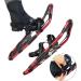 ALPIDEX Snowshoes for Men & Women - Lightweight Aluminum Frame Ratchet Binding Carrying Bag Size 36 to 135 kg - Black/Red - Buy Online on GoSupps.com