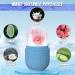 RoseFlower Ice Roller for Face and Eye - Food-Grade Silicone Cube - Reusable Puffiness Relief Beauty Roller - Ice Holder Mold in Light Blue - Buy Online on GoSupps.com