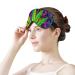 Psychedelic Weed Leaf Sleep Mask - Adjustable Eye Cover for Sleeping, Blocks Light - Men & Women - Buy Online on GoSupps.com