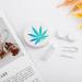 Weed Leaf Contact Lens Travel Kit | Cute Portable Box with Mirror for Daily Outdoor Use - Buy Online on GoSupps.com