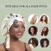 Sengterm Satin Sleeping Cap for Black Women | Double Layer Elastic Bonnet with Silky Band for Long Curly Hair - Buy Online on GoSupps.com