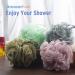 AmazerBath Shower Loofah Balls - Set of 4 Non-Slip Bath Sponges for Men & Women (White, Grey, Pink, Army Green) - Buy Online on GoSupps.com