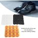 48 Pairs Shoe Repair Rubber Heel Pad Set - Black White & Yellow Heel Taps for Durable Repair | International Shipping Available - Buy Online on GoSupps.com