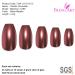 Bling Art Brown Metallic Ballerina Coffin False Nails - 24 Long Tips with Glue - International Shipping Available - Buy Online on GoSupps.com