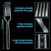 Lonezo 50 Clear Plastic Disposable Forks - Heavy Duty & Eco-Friendly Utensils - Buy Online on GoSupps.com