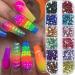 2Boxes 12 Grids Shiny Flat Back Rhinestones 3D Glitter Colorful 2mm 3mm Nail Art Rhinestones AB Crystal - Buy Online on GoSupps.com