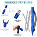 Ferraycle Knotter Tools Set - Stainless Steel Paracord FID with Smoothing Tool - Dark Blue - Buy Online on GoSupps.com