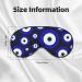 Blue Evil Eye Sleep Mask - Adjustable Soft Breathable Eye Cover for Men & Women | Pattern-122 | International Shipping - Buy Online on GoSupps.com