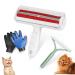 JOYI YAN 3 Piece Pet Bath Cleaning Kit Pet Hair Remover Includes Hair Removal Roller, Pet Grooming Gloves and Portable Brush for Treating Pet Hair Leftover from Furniture Carpet Clothes for Dogs Cats